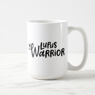 Lupus Warrior Tasse – handgeschriebener Wolf-Zitat