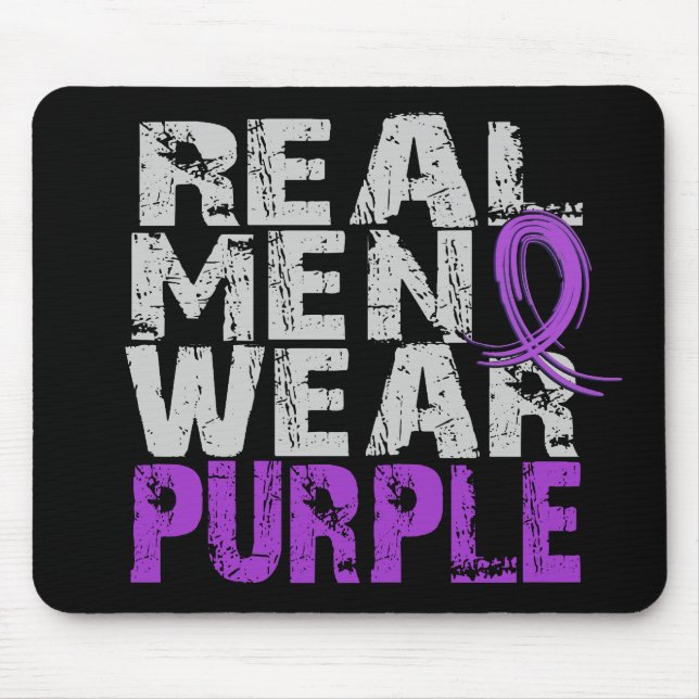 Lupus-wirkliche Mann-Abnutzung lila Mousepad (Vorne)