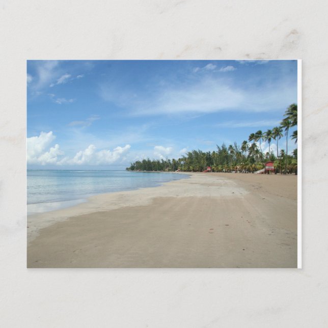 Luquillo Beach, PR Postkarte (Vorderseite)