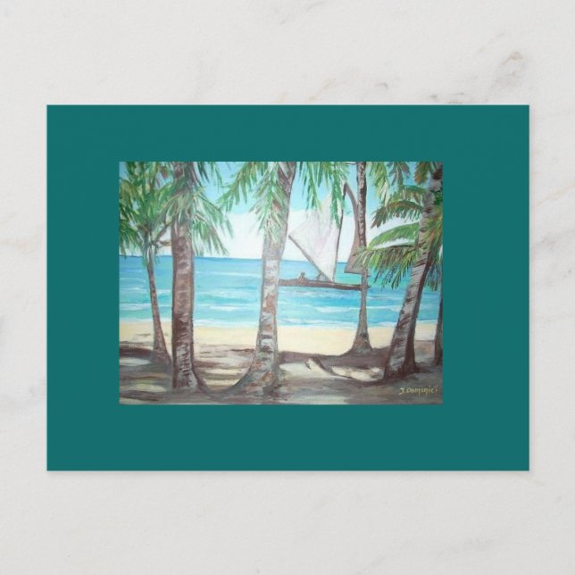 Luquillo Beach, Puerto Rico Postkarte (Vorderseite)