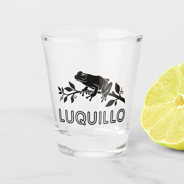 Luquillo, Puerto Rico Schnapsglas (Vorderseite)