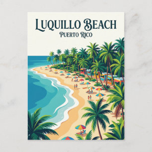Luquillo-Strand Puerto Rico Postkarte