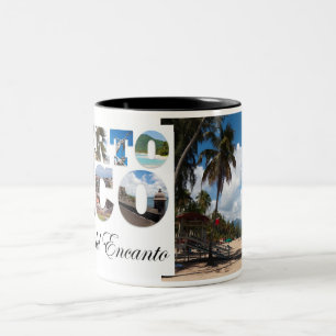 Luquillo Strand Puerto Rico Zweifarbige Tasse