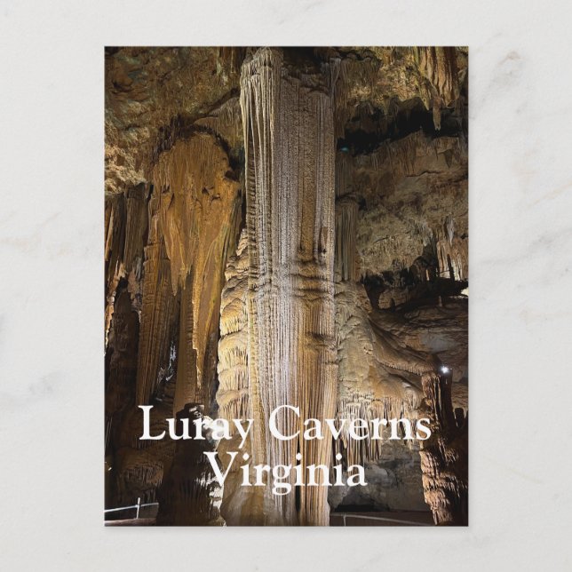 Luray Caverns in Virginia Postkarte (Vorderseite)