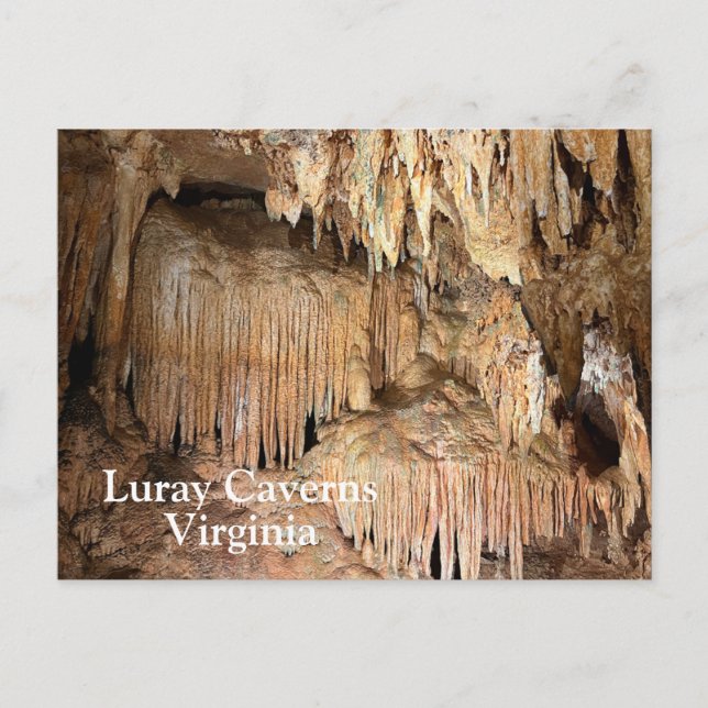 Luray Caverns in Virginia Postkarte (Vorderseite)
