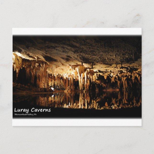 Luray Caverns, Shenandoah Valley Virginia Postkarte (Vorderseite)