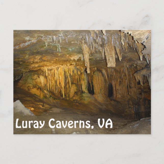 Luray Caverns, VA Postkarte (Vorderseite)