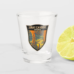 Luray Caverns Virginia Abzeichen für Reisen Schnapsglas