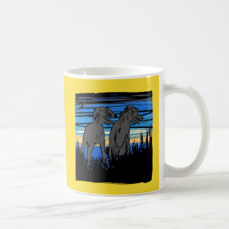 Lurchers overseeing the world kaffeetasse