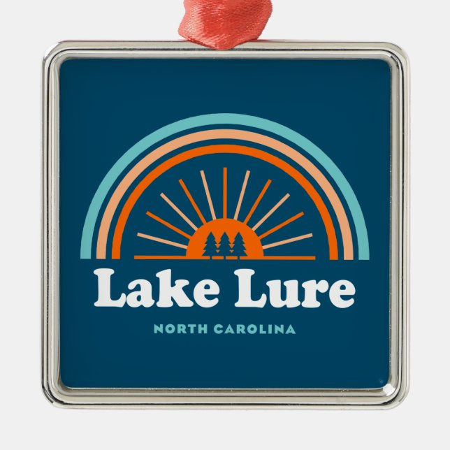 Lure North Carolina Rainbow Ornament Aus Metall (Vorne)
