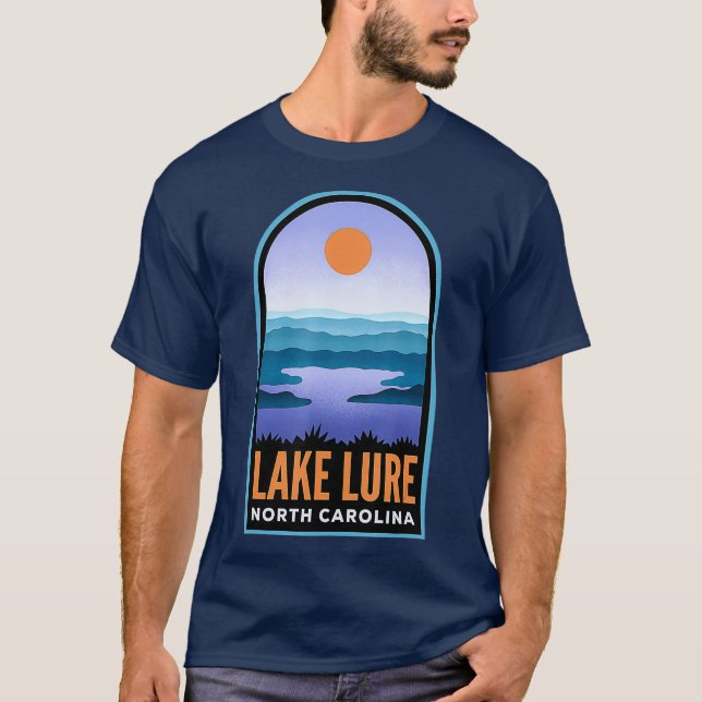 Lure Retro Landschaft T-Shirt (Vorderseite)