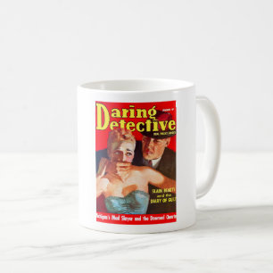 LURID DETECTIVE MAG COVER DER 40ER Jahre Kaffeetasse