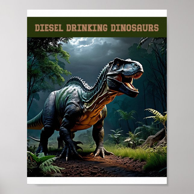 Lurking Albertosaurus Poster (Vorne)