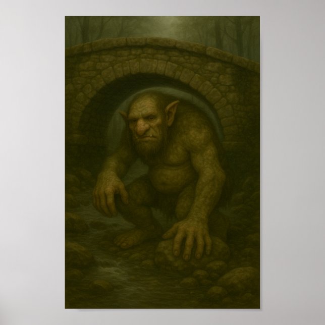 Lurking Legend - Troll unter einer Brücke Poster (Vorne)