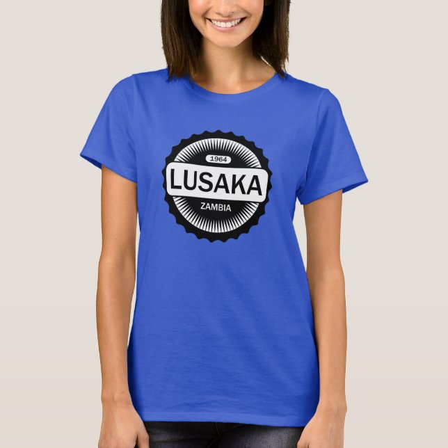 Lusaka Sambia seit 1964 T-Shirt (Vorderseite)