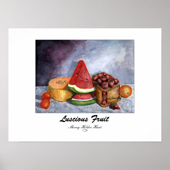 Luscious Fruit Print - Maßgeschneiderte Poster (Vorne)