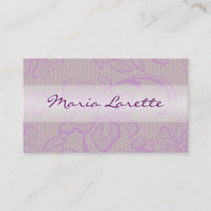 LUSCIOUS LACE Vintag Fashion Designer Card Visitenkarte