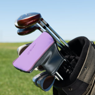 Luscious Lavender Monogram Golf Headcover