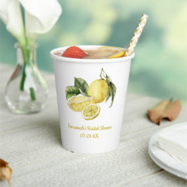 Luscious Lemons Brautparty Pappbecher