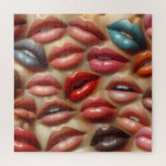 Luscious Lips Pop Art Square Puzzle 676 pcs<br><div class="desc">A bold and playful digital artwork featuring a collage of glossy, vibrant lips in a variety of colors and expressions. This pop art-style design makes a fun and eye-catching jigsaw puzzle that's perfect for beauty lovers, art enthusiasts, or anyone who enjoys a splash of sass and color. Great as a...</div>