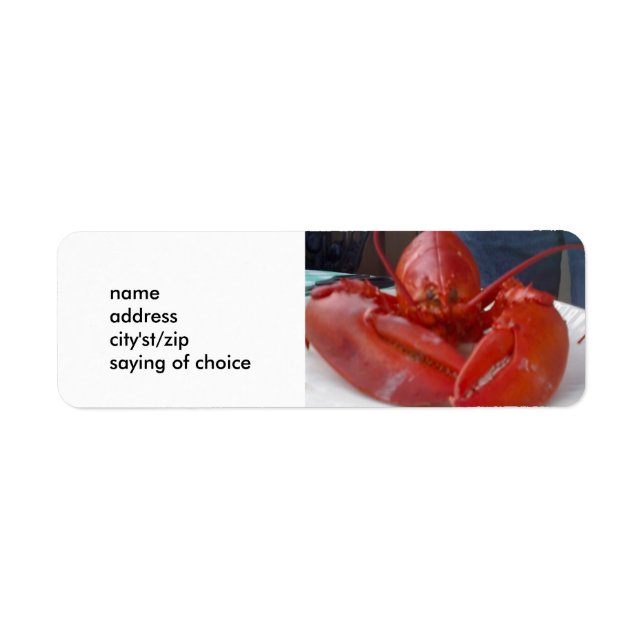 LUSCIOUS LOBSTER LABELS (Vorne)