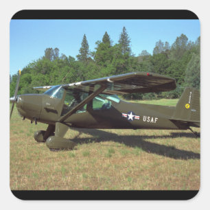 Luscombe, T-8F, Luftfahrt 1948_Classic Quadratischer Aufkleber