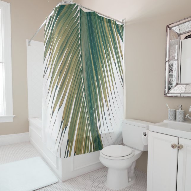 Lush Caribbean Palm 3 #palm#tropical Duschvorhang (Beispiel)