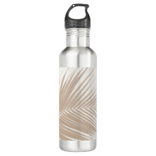 Lush Caribbean Palm in warmen Beige #1 #tropical Edelstahlflasche
