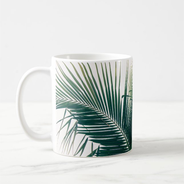 Lush Caribbean Palms 13 #palms#tropical Kaffeetasse (Links)