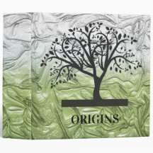 Lush Green Black Tree Genealogie Binder