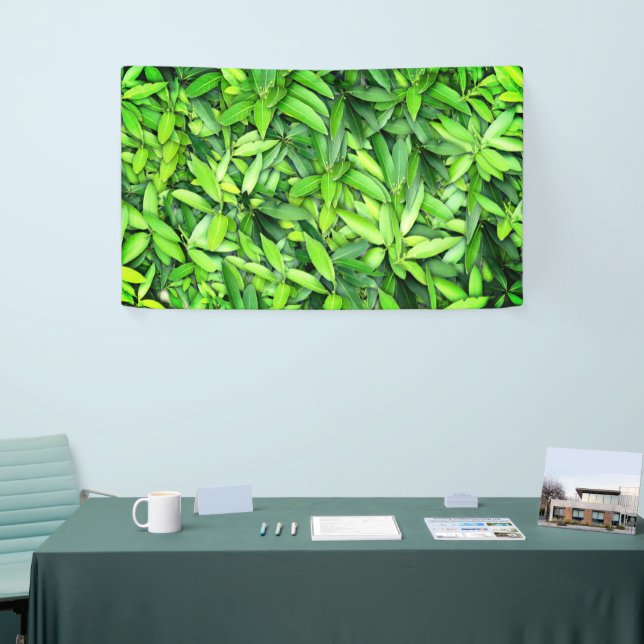 Lush Green Blätter Pattern - Natur botanisch Banner (Messeveranstaltung)