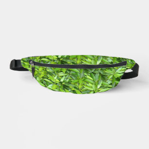 Lush Green Blätter Pattern - Natur botanisch Bauchtasche