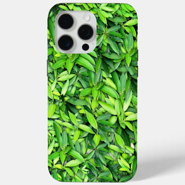 Lush Green Blätter Pattern - Natur botanisch Case-Mate iPhone Hülle (Rückseite)