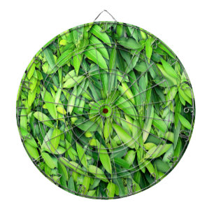 Lush Green Blätter Pattern - Natur botanisch Dartscheibe