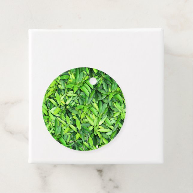 Lush Green Blätter Pattern - Natur botanisch Geschenkanhänger (Beispiel)