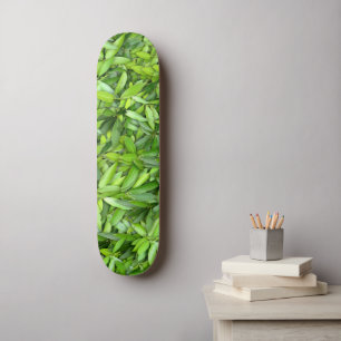 Lush Green Blätter Pattern - Natur botanisch Skateboard