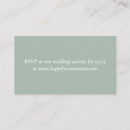 Lush Greenerity Wedding Website RSVP Card Begleitkarte