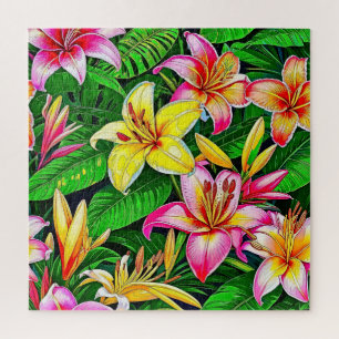 Lush Lilies in Vollblut Puzzle