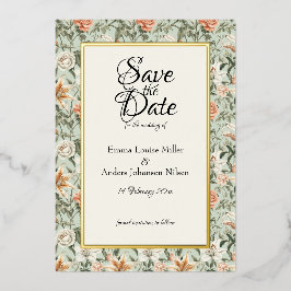 Lush Luxe, Tiger Lily & Mint, Save the Date Folieneinladung