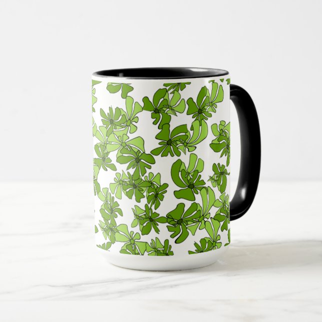 Lush Moments: Nature-Inspired Coffee Mug Tasse (VorderseiteRechts)