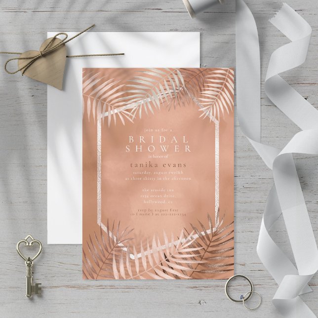 Lush Palm Leaf Brautparty Terra Cotta ID956 (Von Creator hochgeladen)