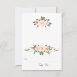 Lush Pink Peonies Floral Escort Einladung