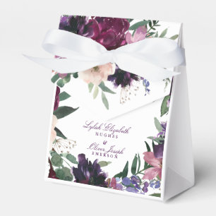 Lush Purple Blumen   Romantische Hochzeit Geschenkschachtel