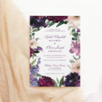 Lush Purple Blumen | Romantisches Brautparty