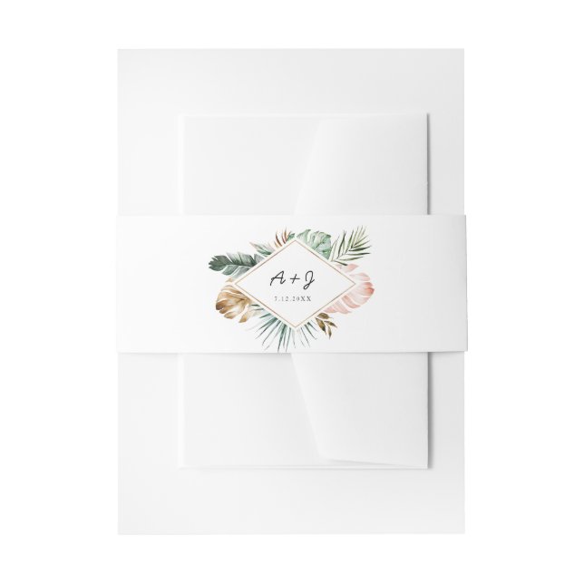 Lush Tropical Bly Band - Portrait 2" x 11,5" (Vorderseite Beispiel)