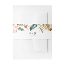 Lush Tropical Bly Band - Portrait 2" x 11,5"