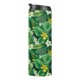 Lush Tropical Green - Summer Thermal Tumbler Thermosbecher