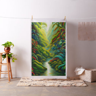 Lush Tropical Rainforest Cheater Quilt Seeing Pane Stoff
