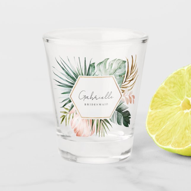 Lush Tropics Bridesmaid Shotglas Schnapsglas (Vorderseite)