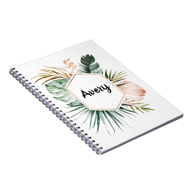 Lush Tropics Personalisiert Notebook Notizblock (Rechte Seite)